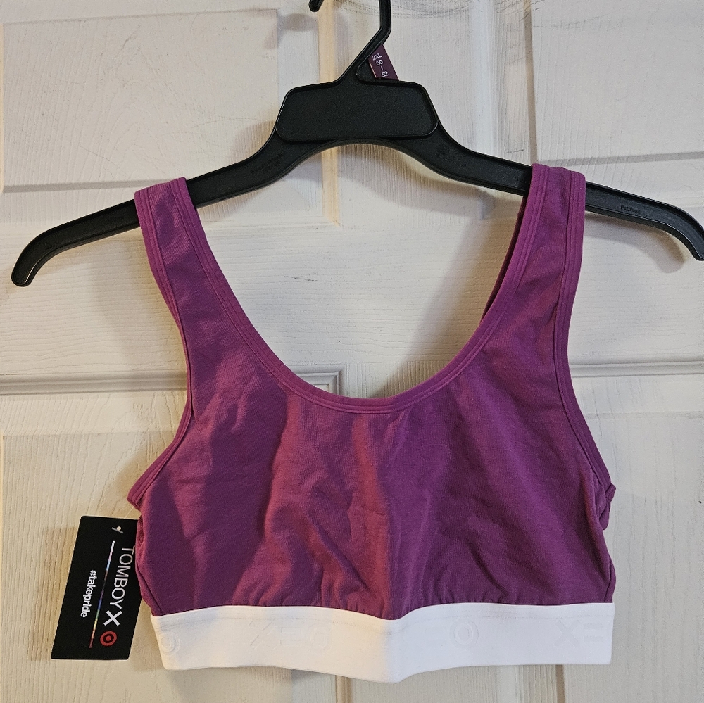 TOMBOYX PRIDE COLLECTION PURPLE SOFT BRA: NEW WITH TAGS: SIZE M